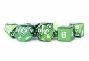 MDG 16mm Metal Polyhedral Dice Set: Green