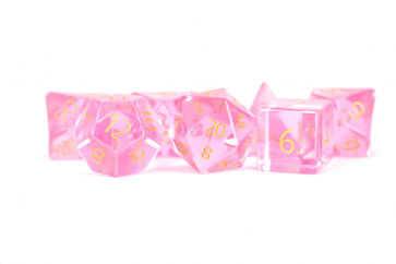 MDG Engraved Zircon Glass Birthstone Dice: October Tourmaline