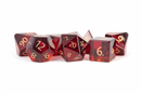 MDG Engraved Zircon Glass Birthstone Dice: January Garnet
