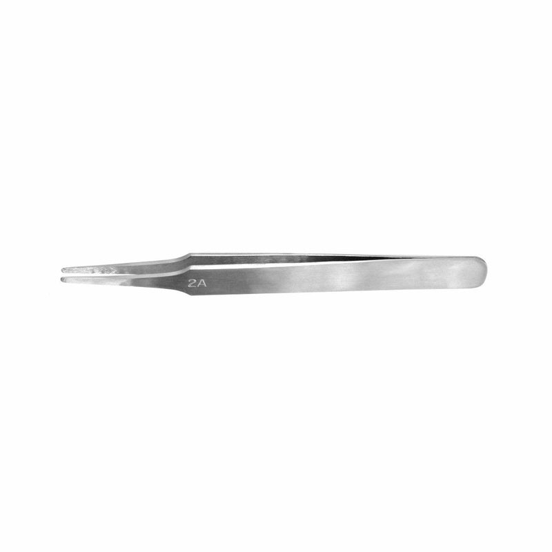 Vallejo - Hobby Tools - Flat Rounded Stainless Steel Tweezers (120 mm)