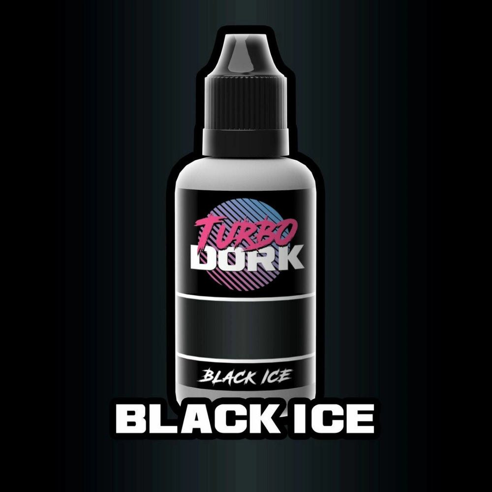 Turbo Dork Black Ice Metallic Acrylic Paint 20ml Bottle