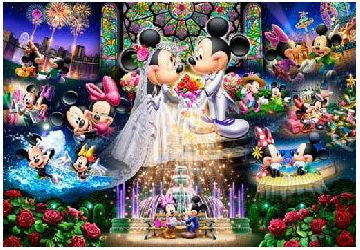 Tenyo Puzzle Disney Mickey & Minnie Forever Promise Wedding Dream Puzzle 1,000 pieces