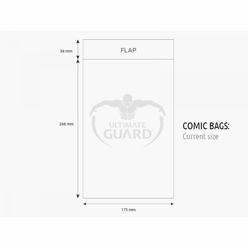 Ultimate Guard Comic Bags Current Size (100)