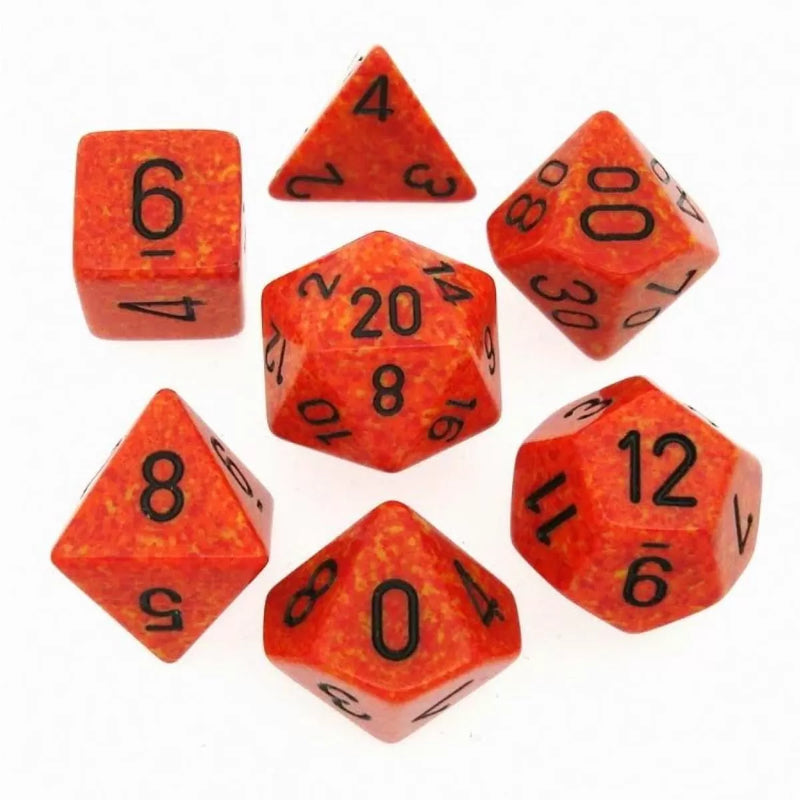 Chessex Speckled Fire 7-Die Set