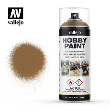 Vallejo 28014 Aerosol Leather Brown 400ml Hobby Spray Paint