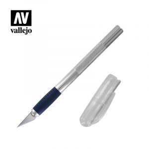 Vallejo T06007 Tools Deluxe Soft Grip Craft Knife No 1 with #11 Blade