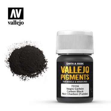Vallejo Pigments Carbon Black (Smoke Black) 30 ml