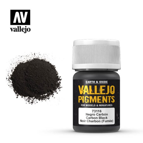 Vallejo - Pigments - Carbon Black (Smoke Black) - 30 ml