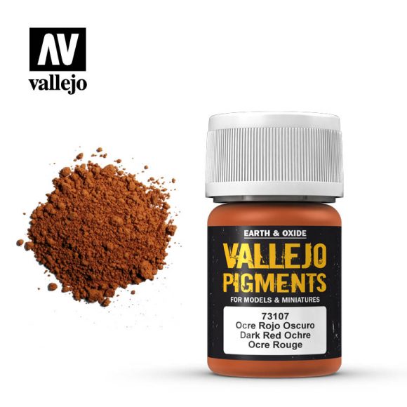 Vallejo - Pigments - Dark Red Ochre - 30 ml