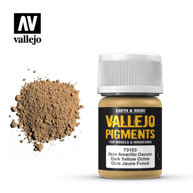 Vallejo - Pigments - Dark Yellow Ochre 30 ml