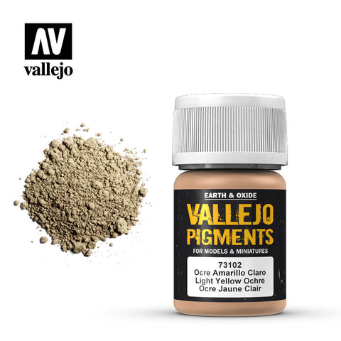 Vallejo - Pigments - Light Yellow Ochre - 30 ml