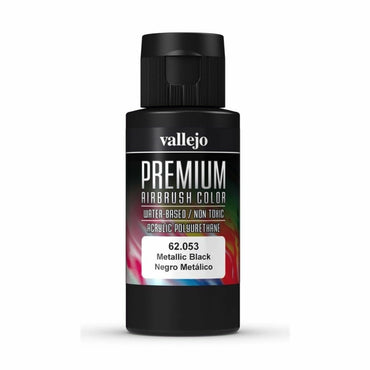 Vallejo Premium Colour - Metallic Black 60 ml