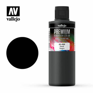 Vallejo Premium Colour - Black 200ml