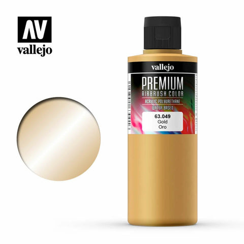 Vallejo - Premium Colour - Pearl & Metallics Gold 200ml