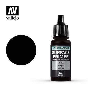 Vallejo 70602 Surface Primer Black 17 ml