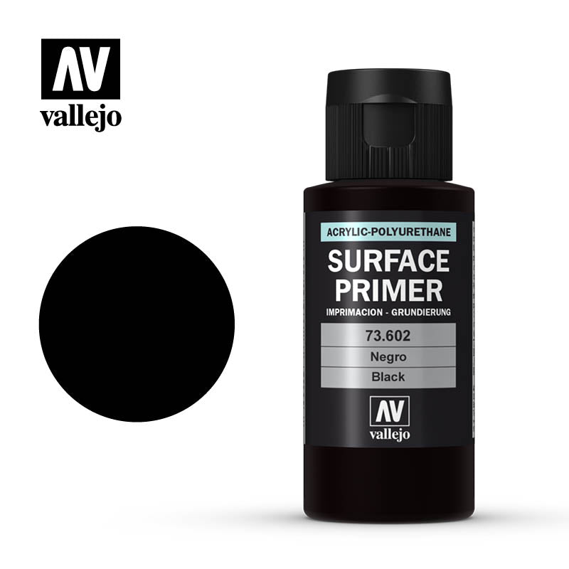 Vallejo - Surface Primer - Black - 60 ml