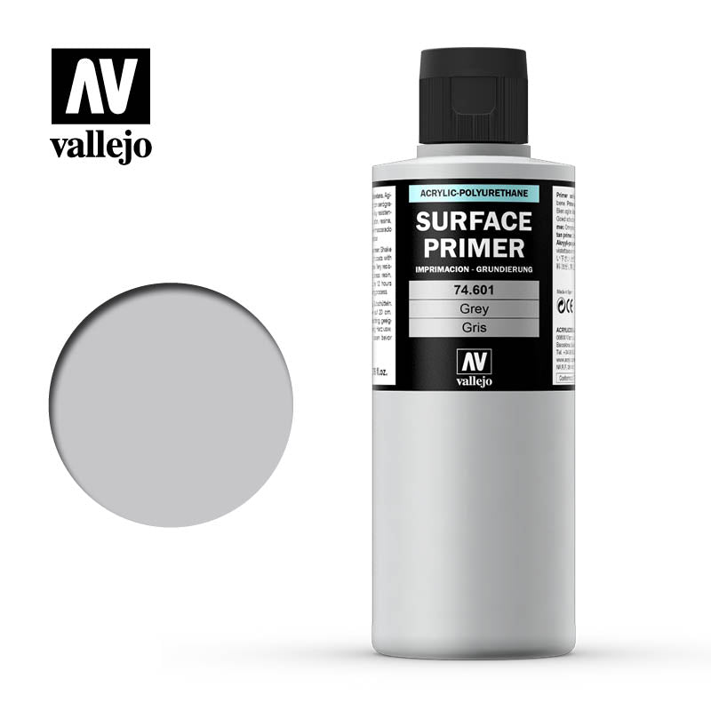 Vallejo - Surface Primer - Colour Grey - 200ml