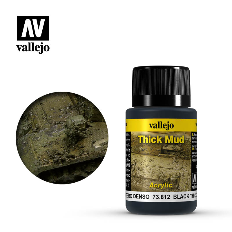 Vallejo - Weathering Effects - Black Thick Mud 40 ml