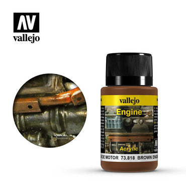 Vallejo Weathering Effects Brown Engine Soot 40 ml