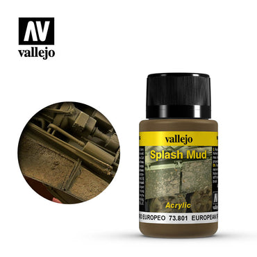 Vallejo Weathering Effects European Splash Mud 40 ml
