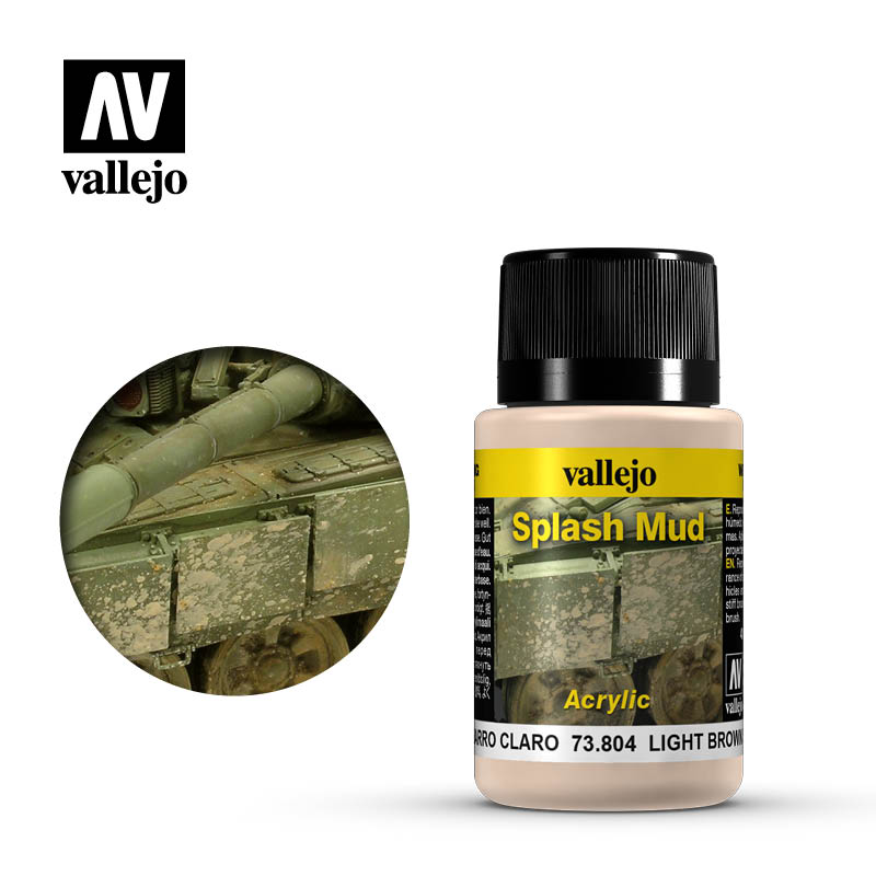 Vallejo Weathering Effects Light Brown Splash Mud 40 ml