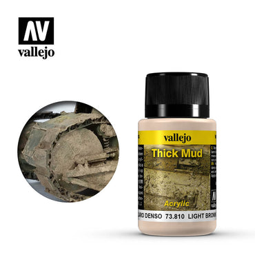 Vallejo Weathering Effects Light Brown Thick Mud 40 ml