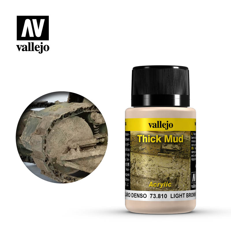 Vallejo - Weathering Effects - Light Brown Thick Mud 40 ml