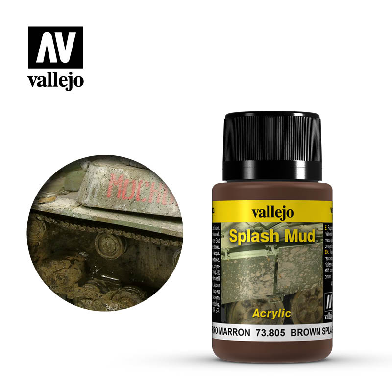 Vallejo - Weathering Effects - Brown Splash Mud 40 ml