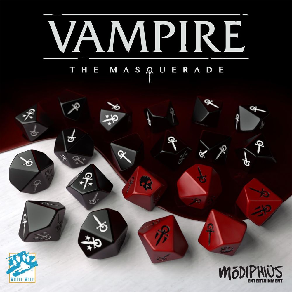 Vampire: The Masquerade Dice Set (20 Custom 10-sided Dice)