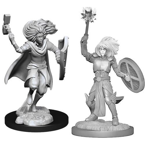 Miniature - D&D - Unpainted Changeling Cleric Male